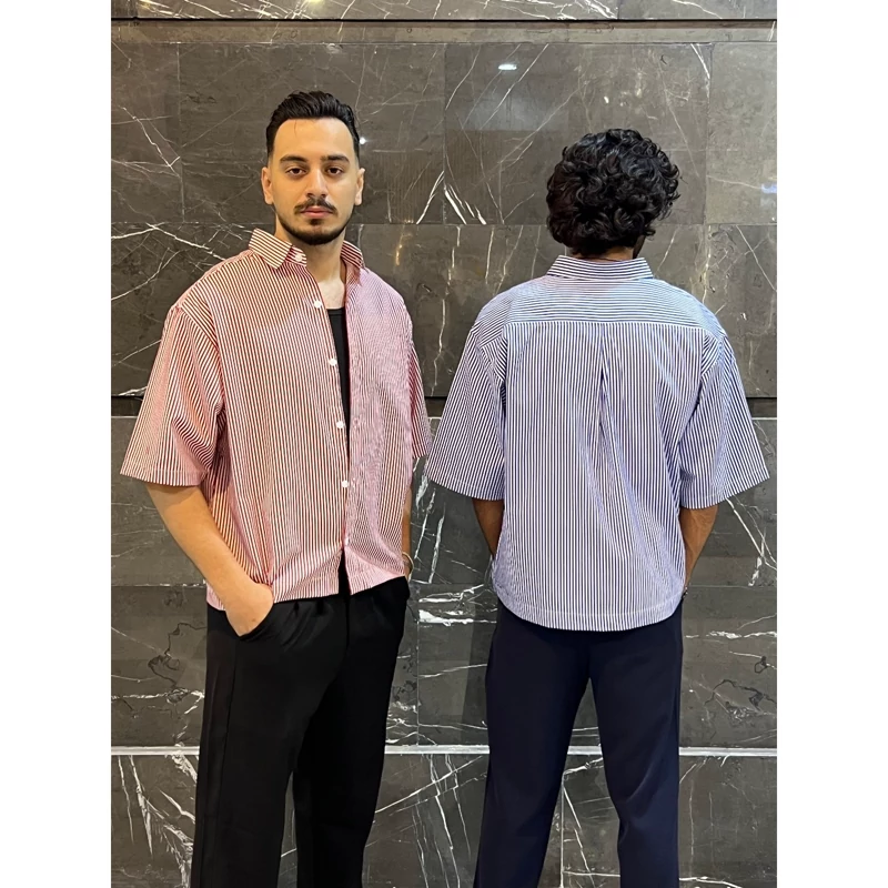 پیراهن باکسی راه راه