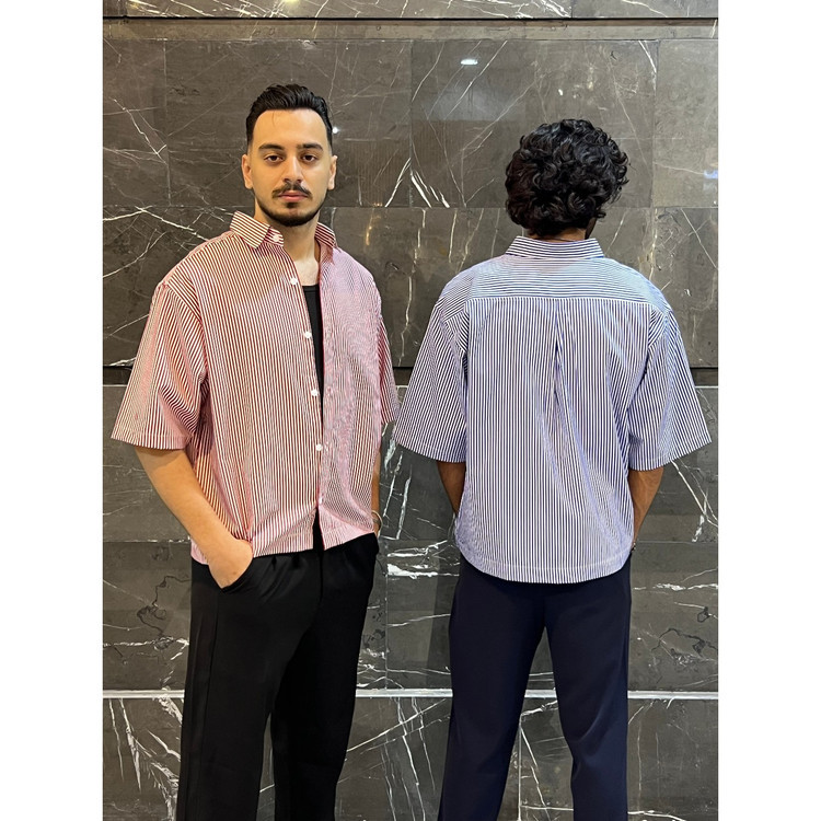پیراهن باکسی راه راه